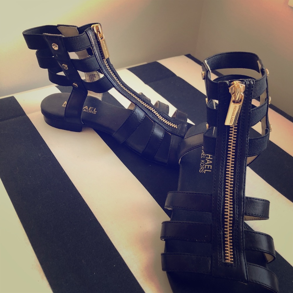 Leather MICHAEL Kor gladiator sandals